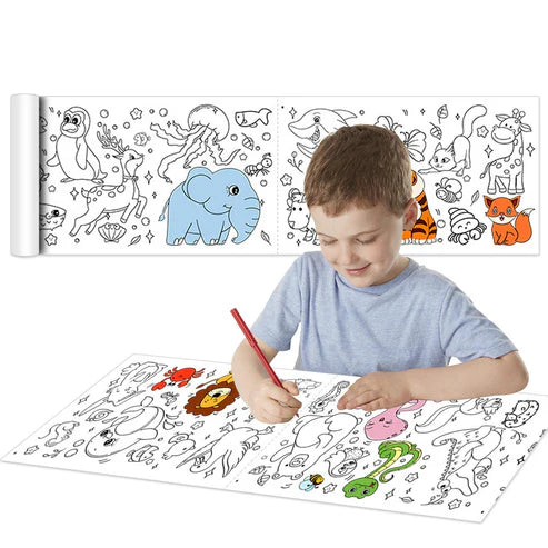 Children Coloring Sticker Roll | BIG SIZE