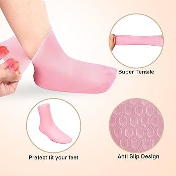 Silicone Moisturizing Socks - High Quality & Long Lasting