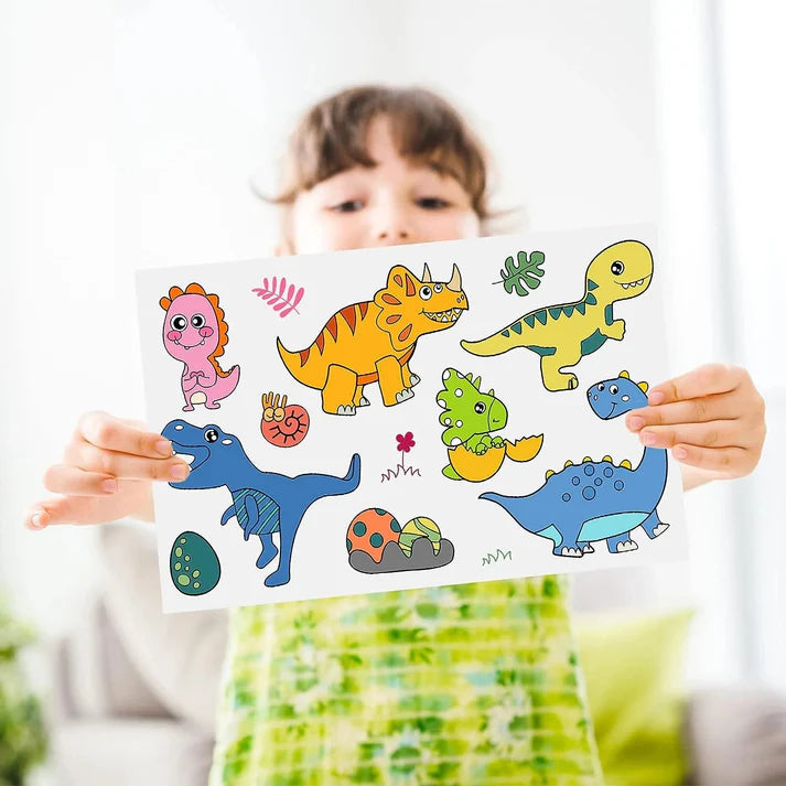 Children Coloring Sticker Roll | BIG SIZE