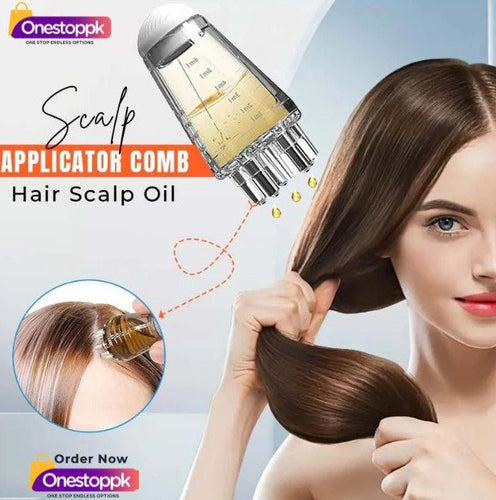 Scalp Applicator Comb, Hair Scalp Oil